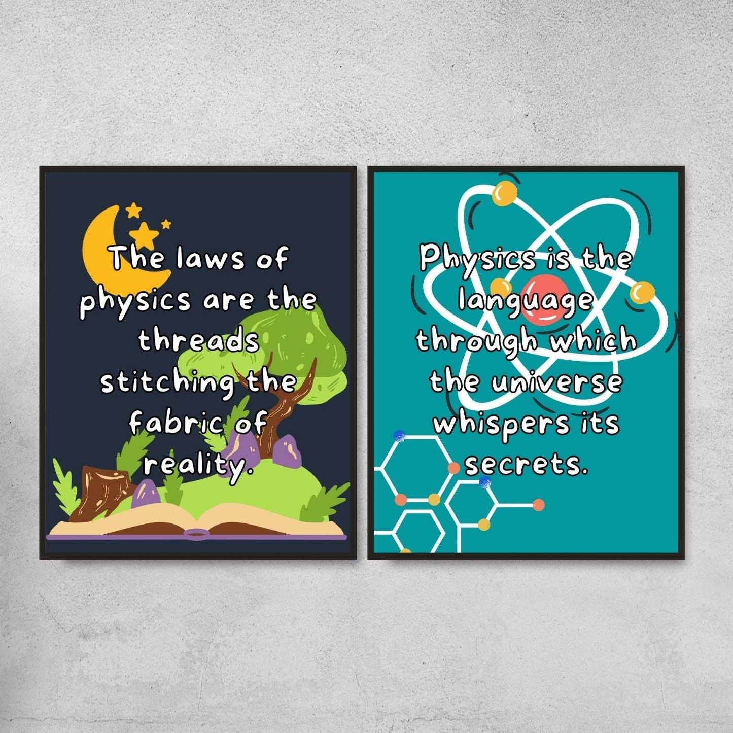 Quotes for Physics classroom decor