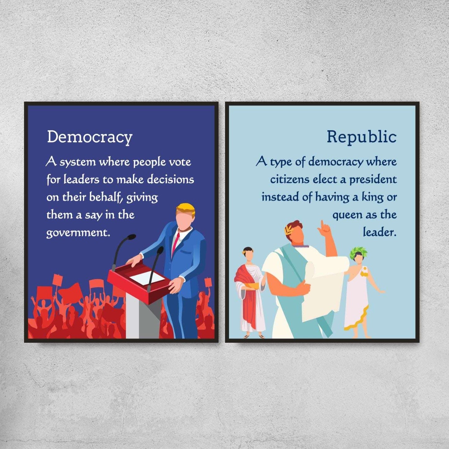 Types of Governments Posters for Classroom Decor