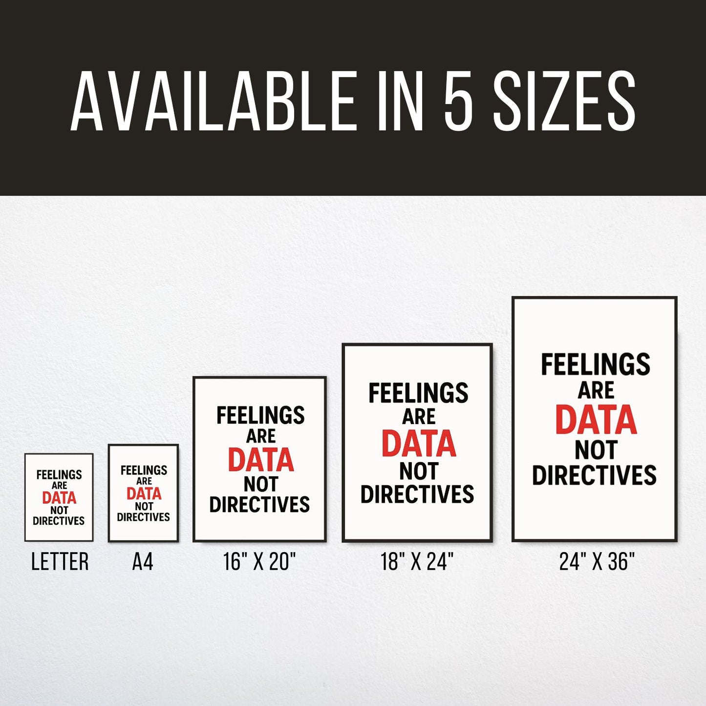 Feelings are Data Classroom Poster