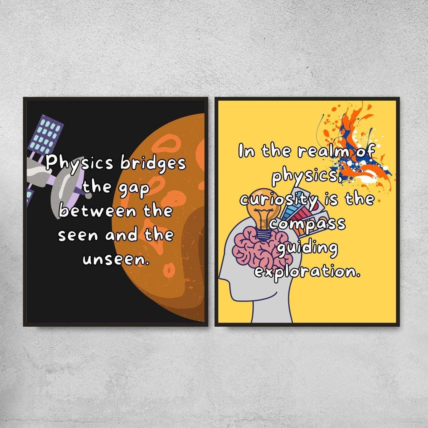 Quotes for Physics classroom decor