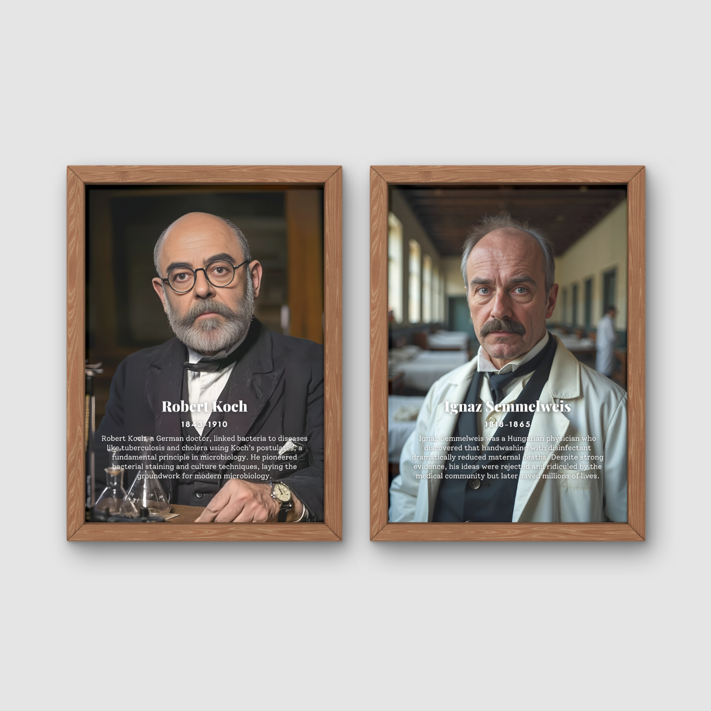 Famous Microbiologists Posters for Classroom Decor