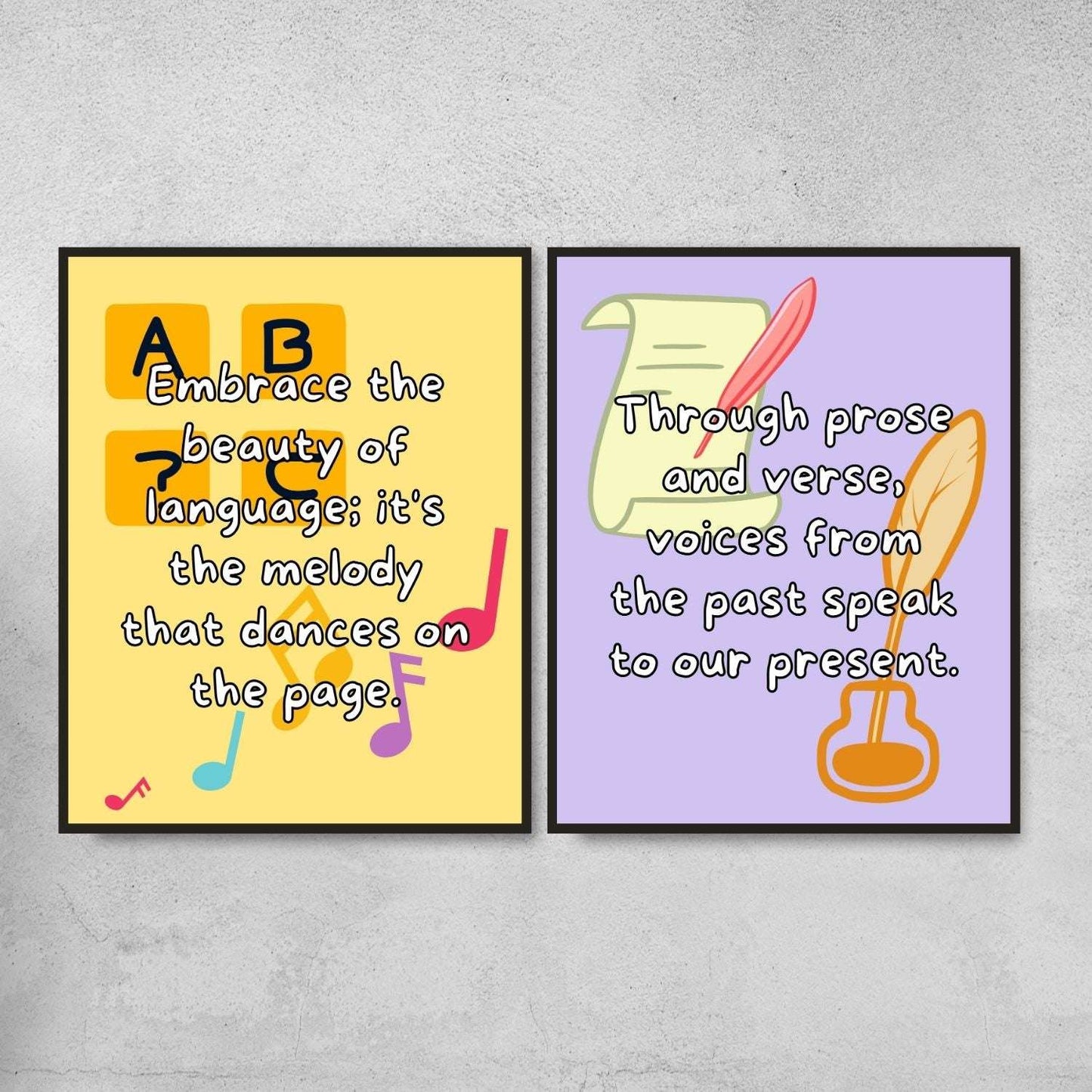 Quotes for English classroom decor