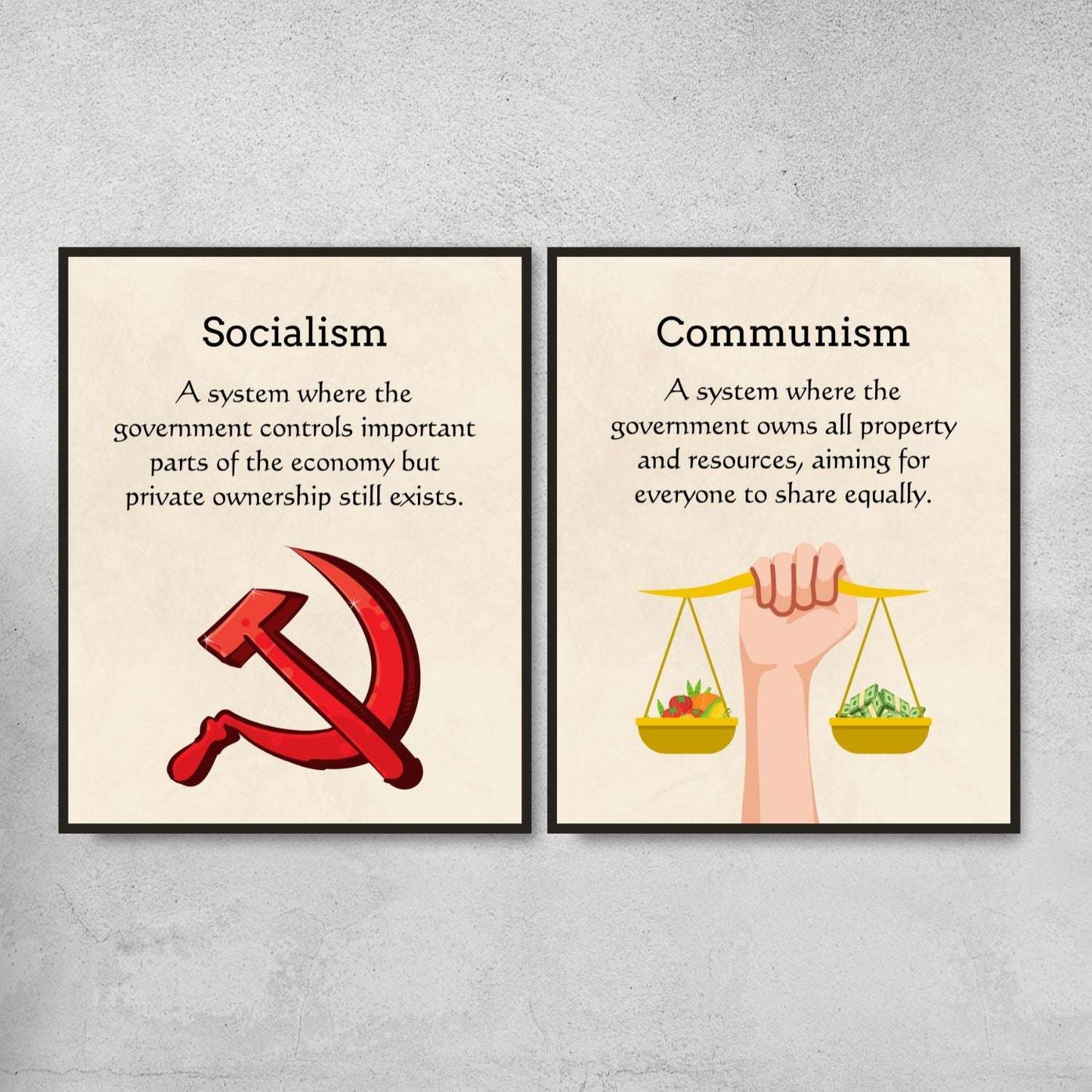 Types of Governments Posters for Classroom Decor