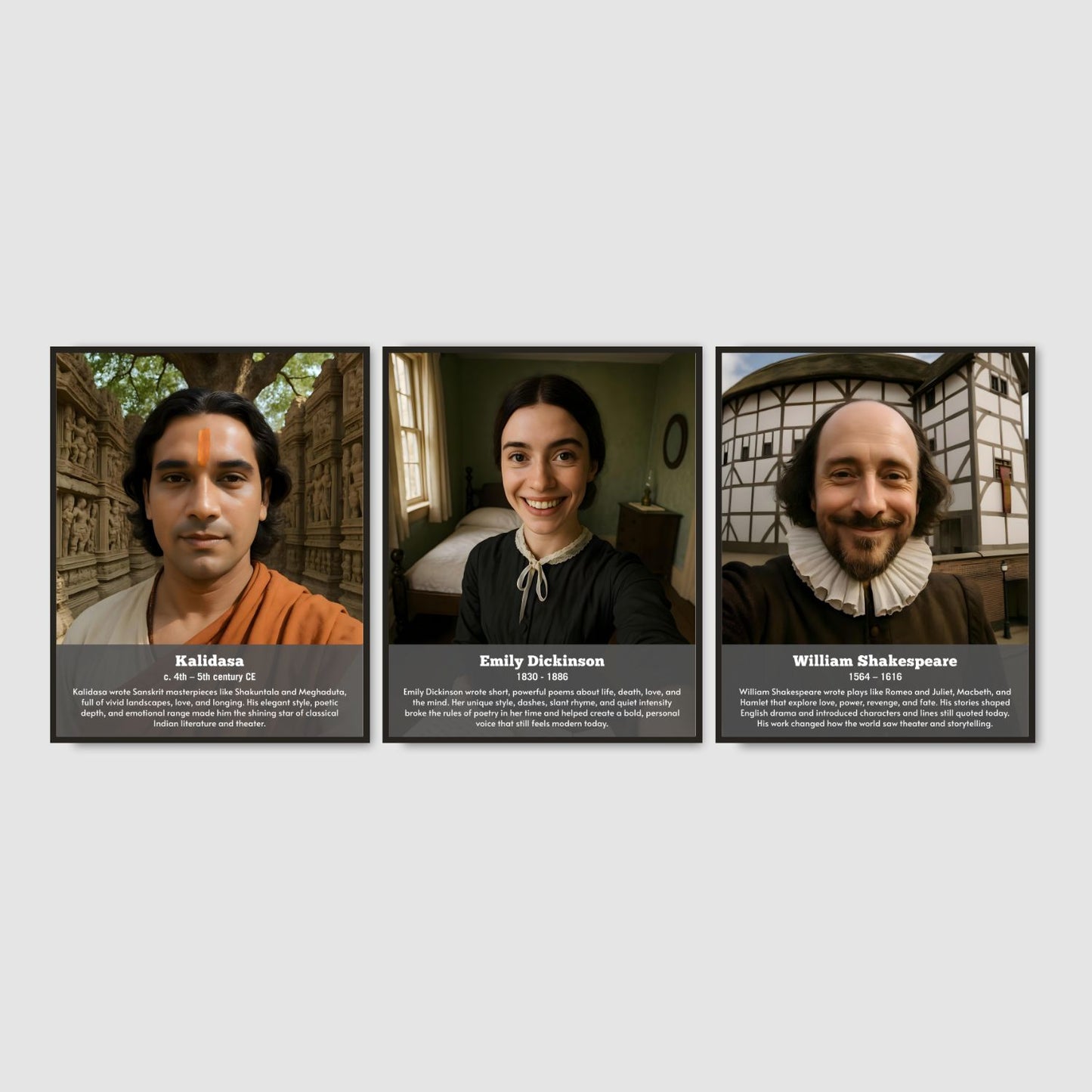 Famous Authors Posters for literature classroom decor