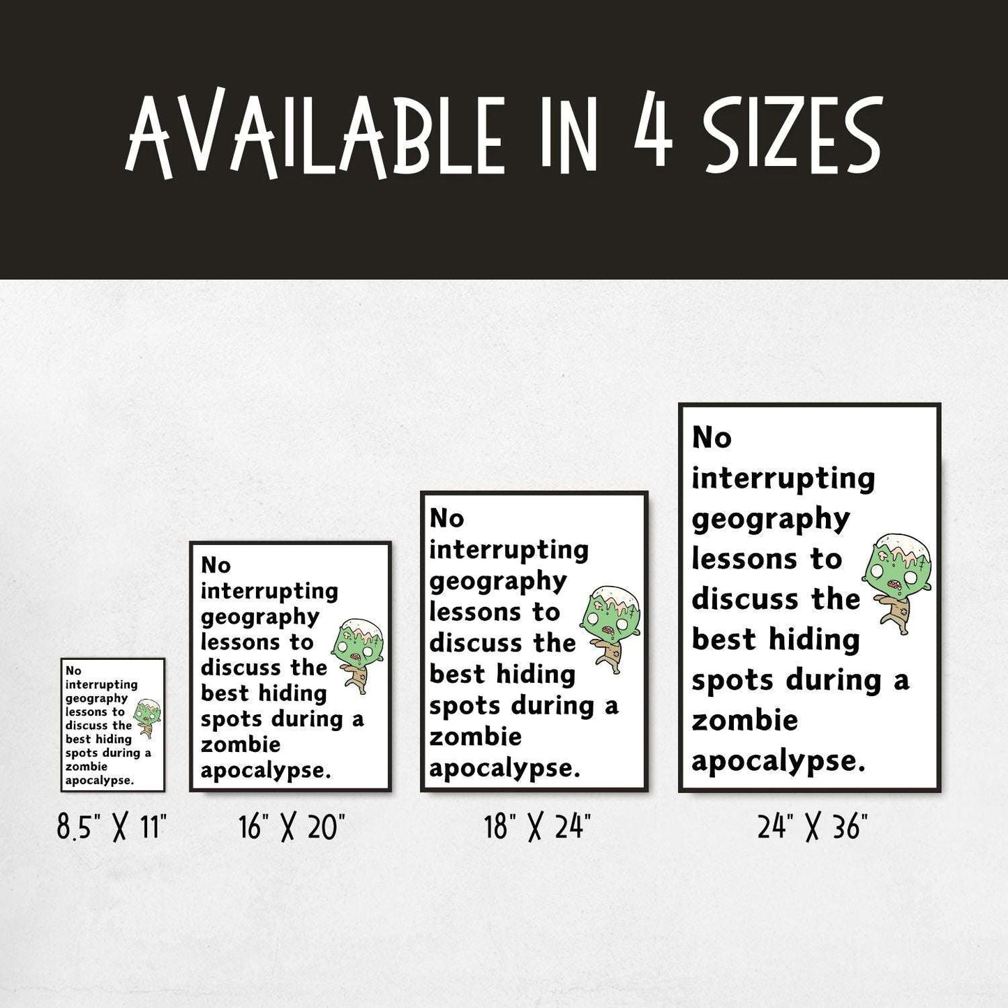 Funny classroom rules poster for geography classroom decoration