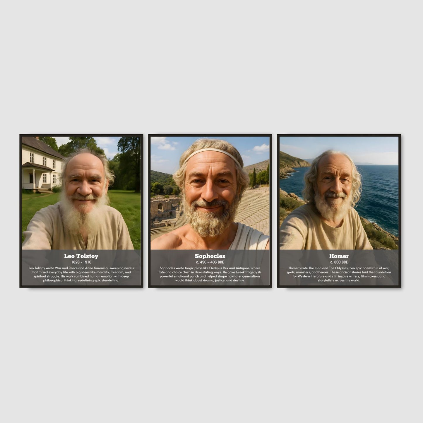 Famous Authors Posters for literature classroom decor