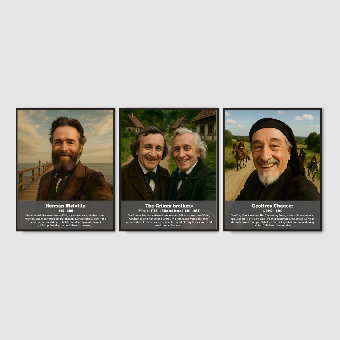 Famous Authors Posters for literature classroom decor