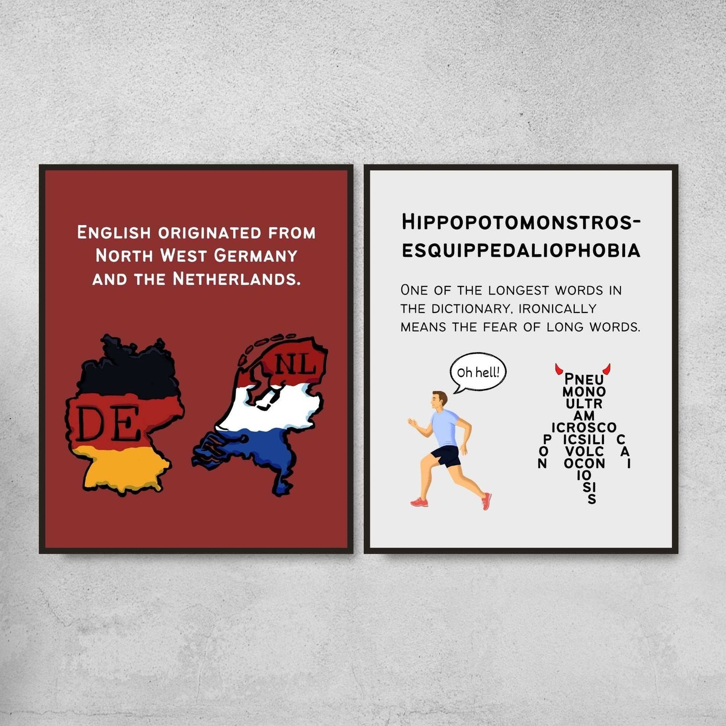Fun Facts Posters for English Classroom Decor