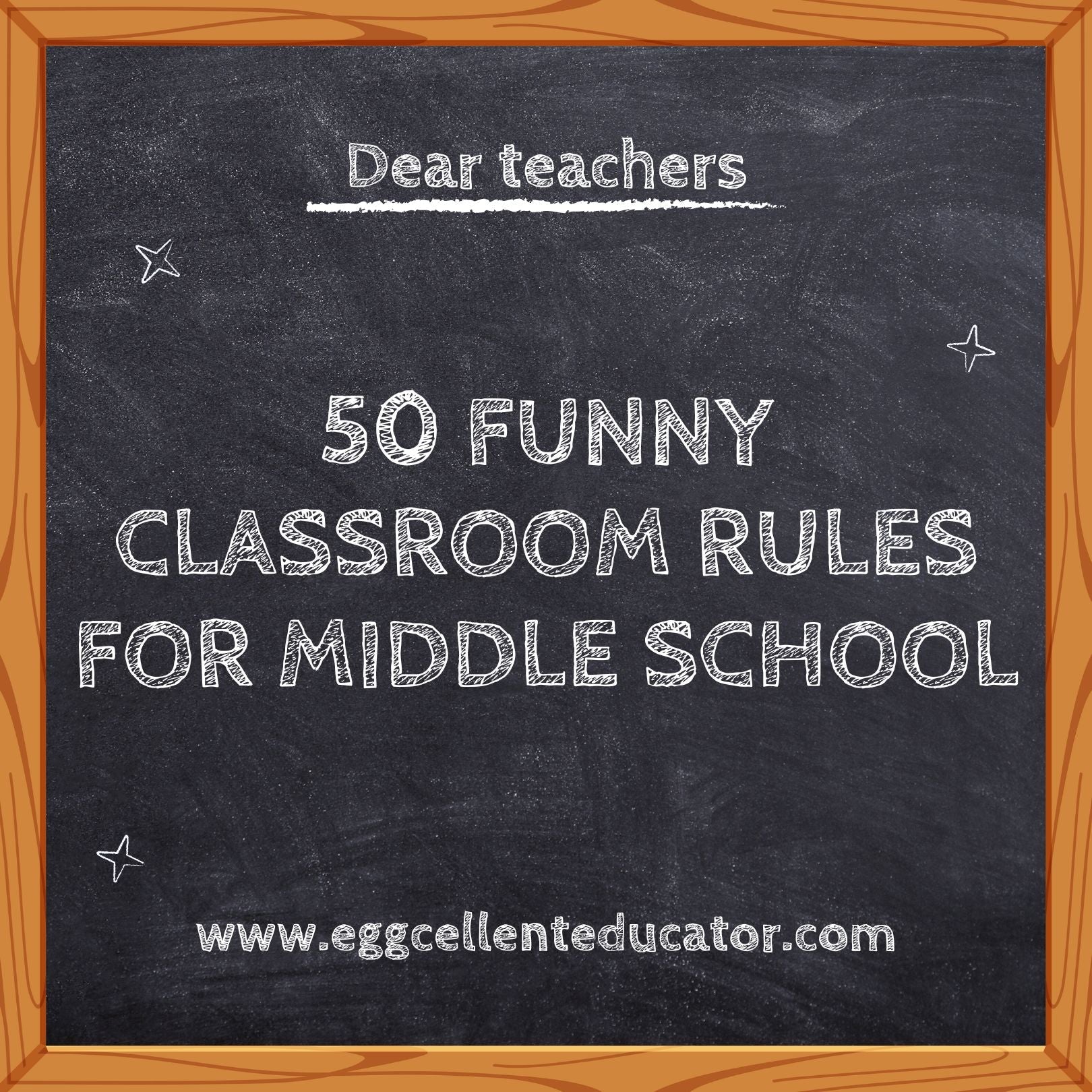 50 Funny Classroom Rules for Middle School Students