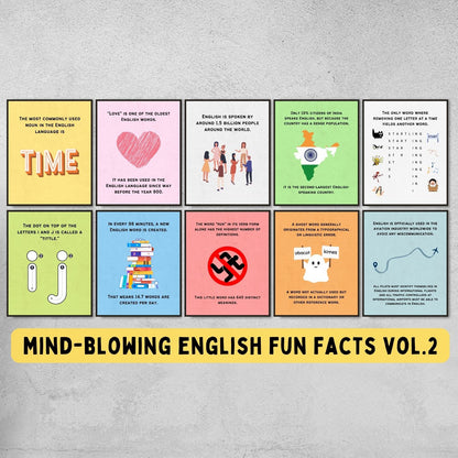 Fun Facts Posters for English Classroom Decor