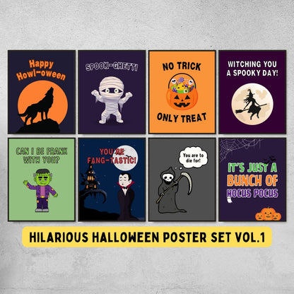 Funny Halloween Posters for Classroom Decor