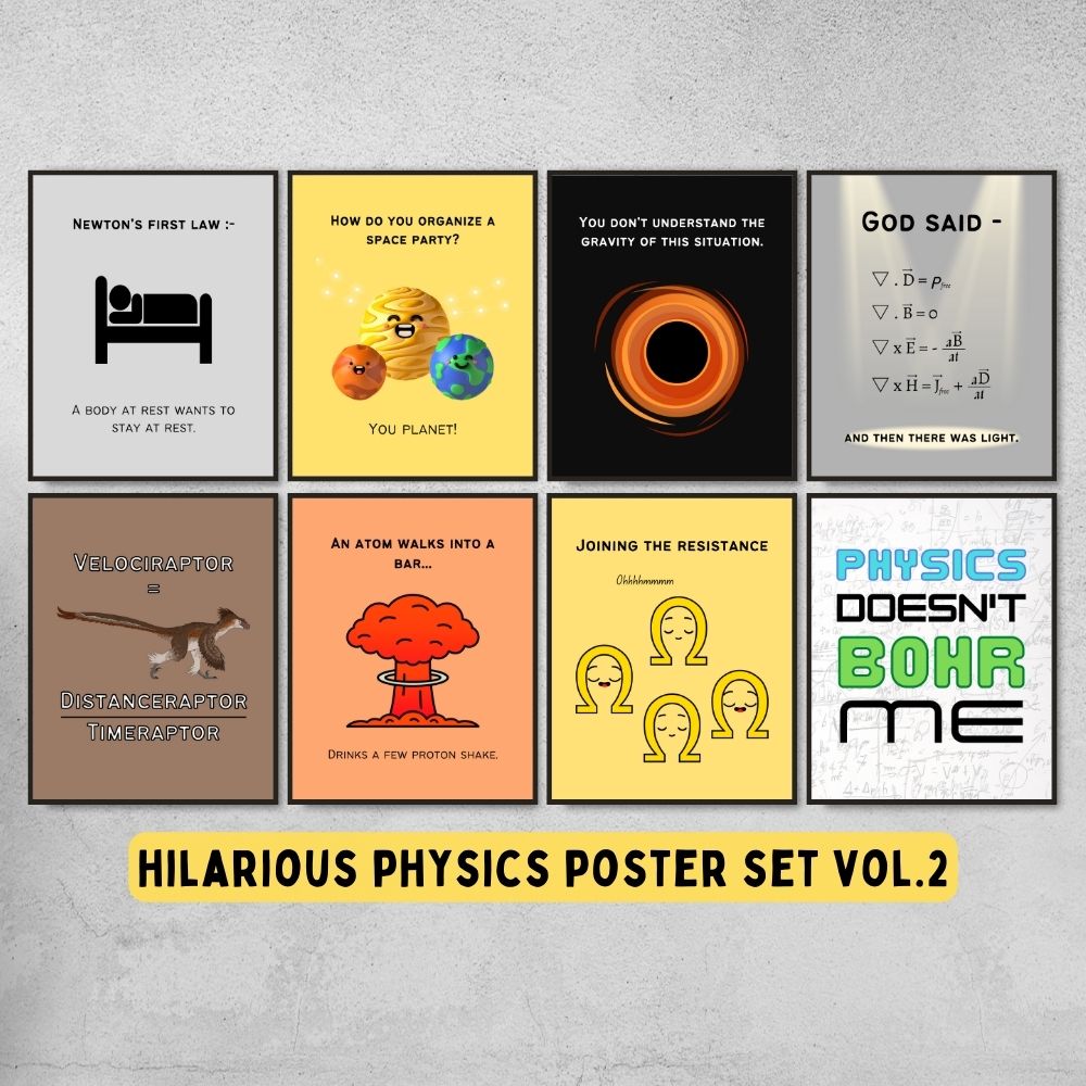 funny posters for physics classroom decoration