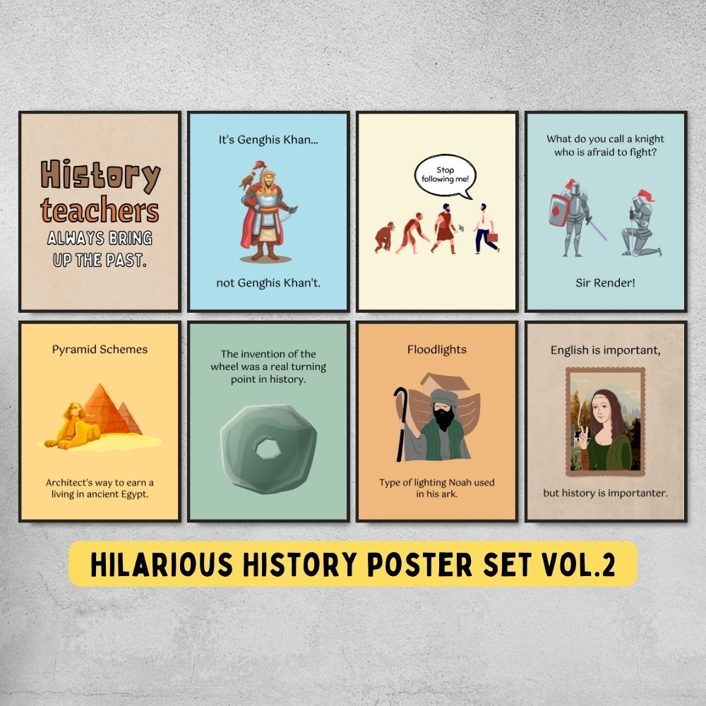 Funny Posters for History Classroom Decor