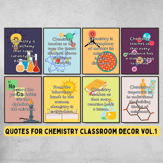Quotes for chemistry classroom decorations - Vol.1