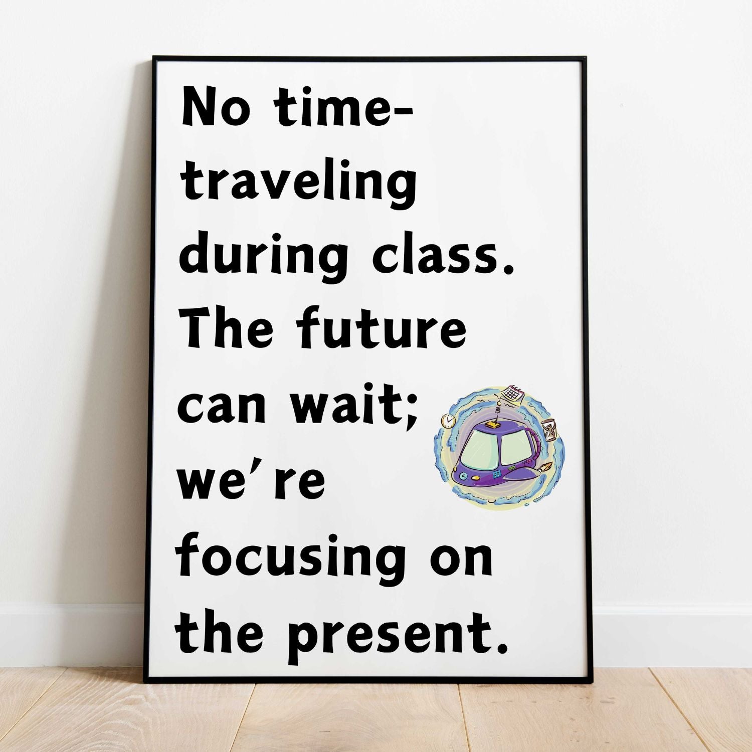 Funny classroom rules poster for physics classroom decoration