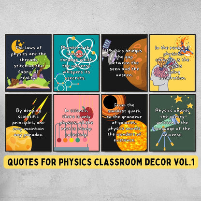 Quotes for Physics classroom decoration - Vol.1