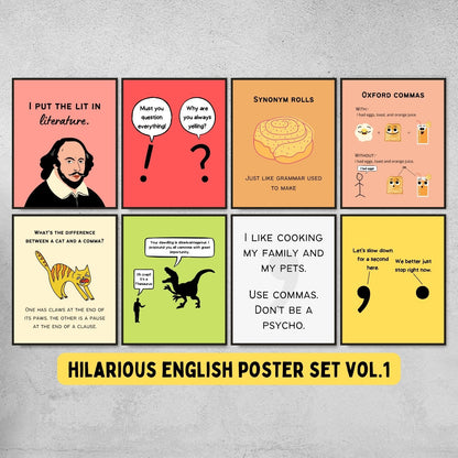 funny posters for english classroom decor