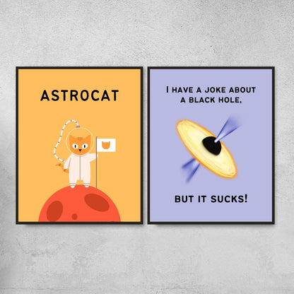 Funny outer space classroom decoration posters and science teacher gifts