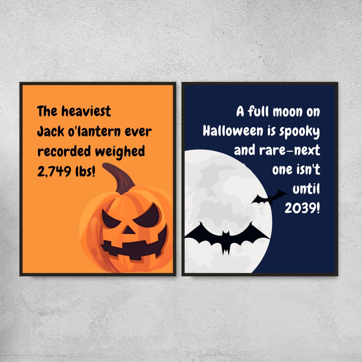 Halloween Fun Facts Posters for Classroom Decor