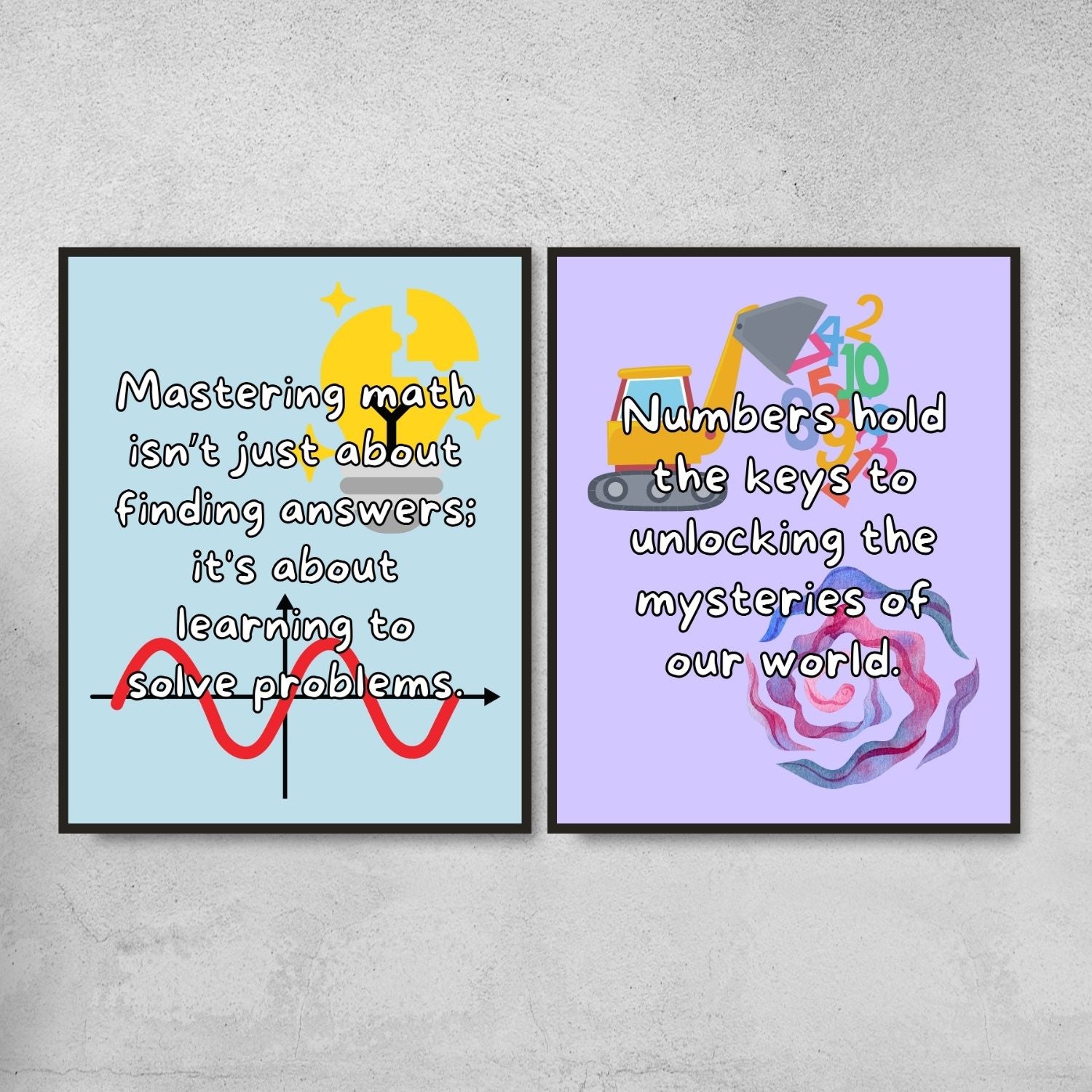 Quotes for Math classroom decor