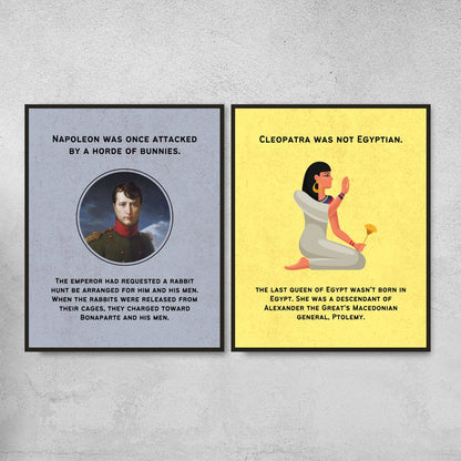 Fun Facts Posters for History Classroom Decor