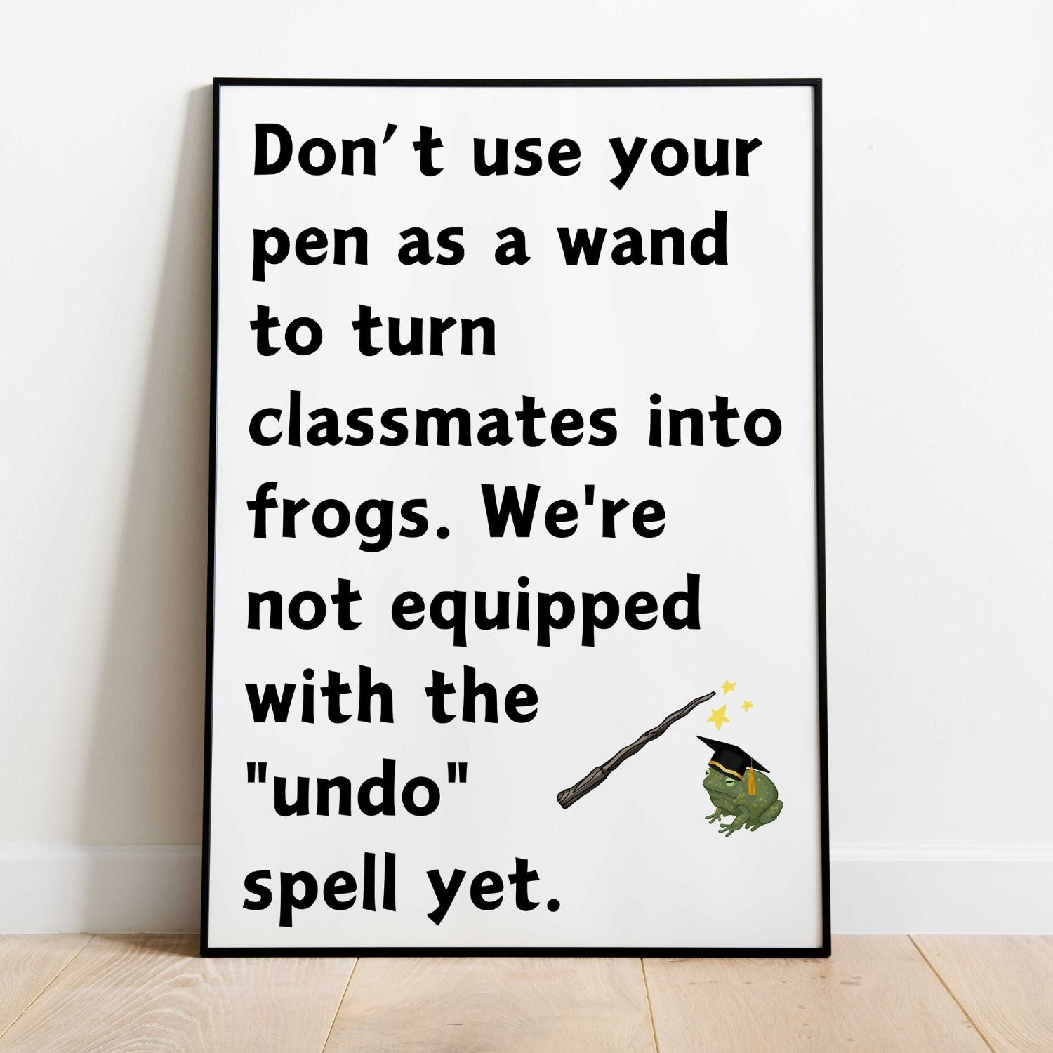 Funny literature rule poster for english classroom decoration