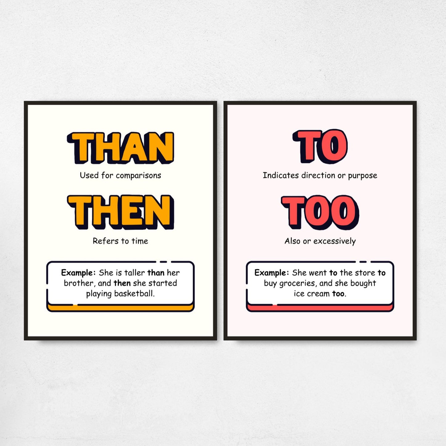 Commonly Confused Words Posters