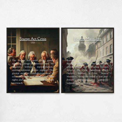 American Revolution Posters for History Classroom Decor