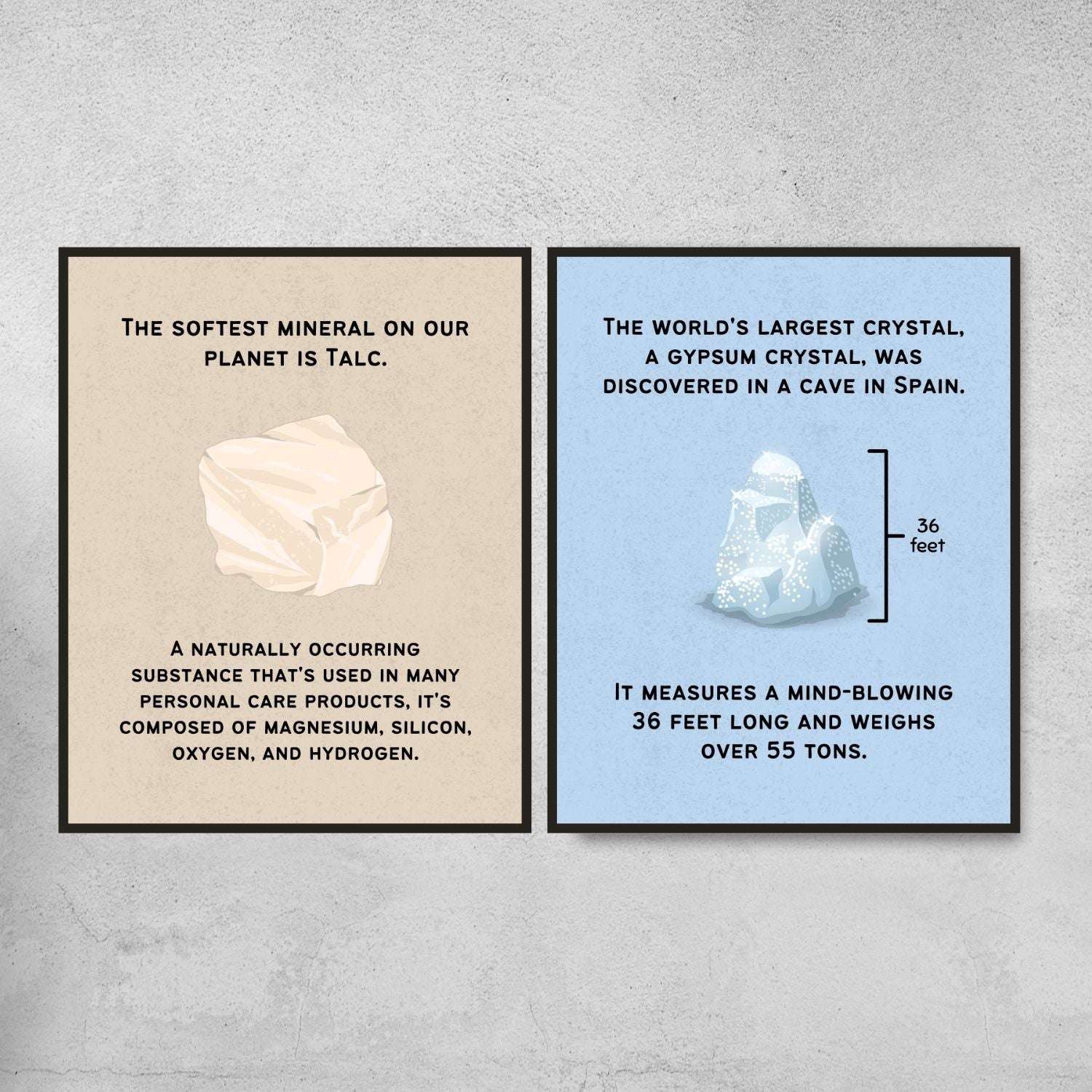 Fun Facts Posters for Geology Classroom Decor