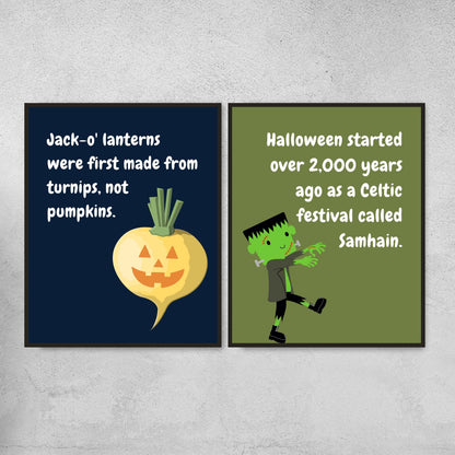 Halloween Fun Facts Posters for Classroom Decor