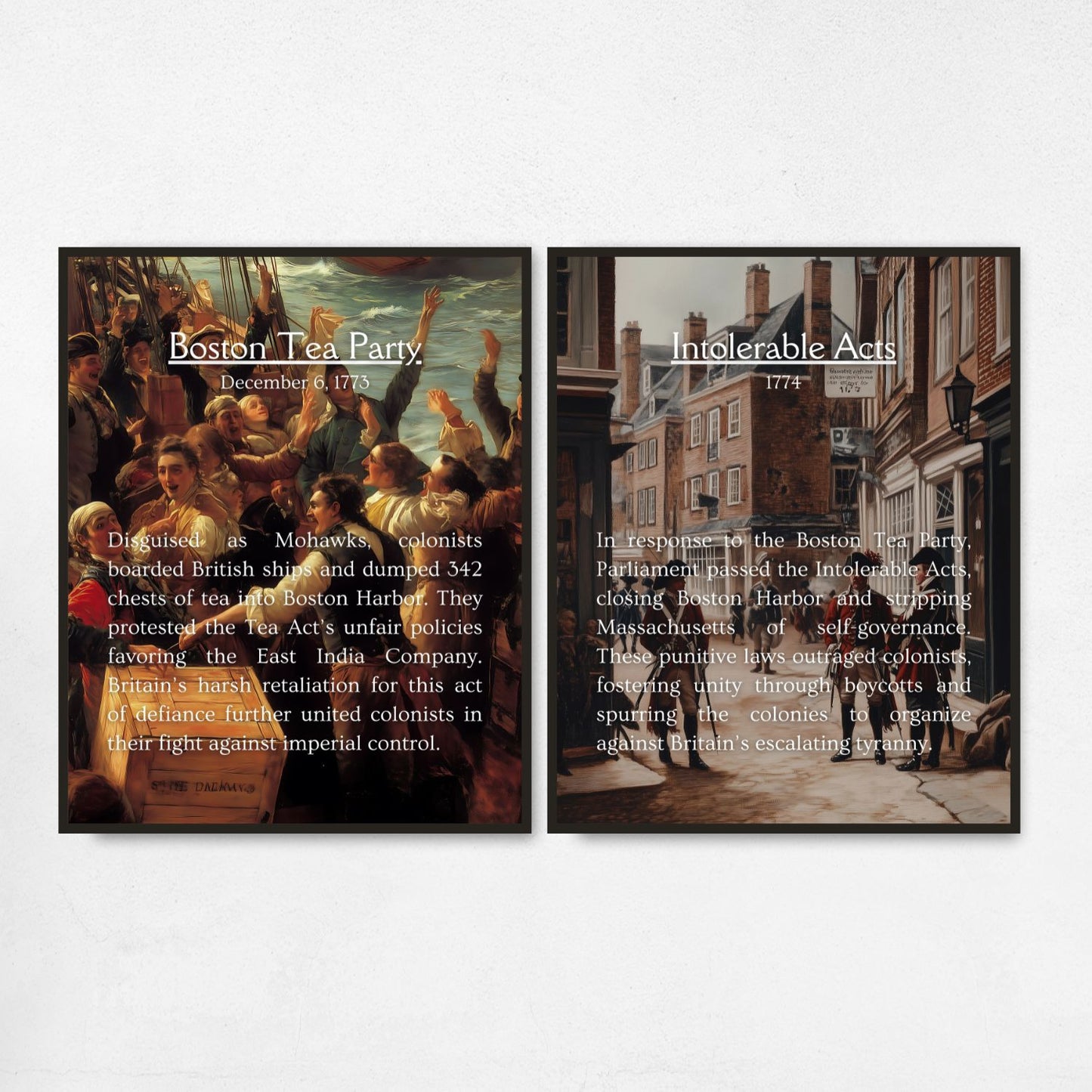 American Revolution Posters for History Classroom Decor