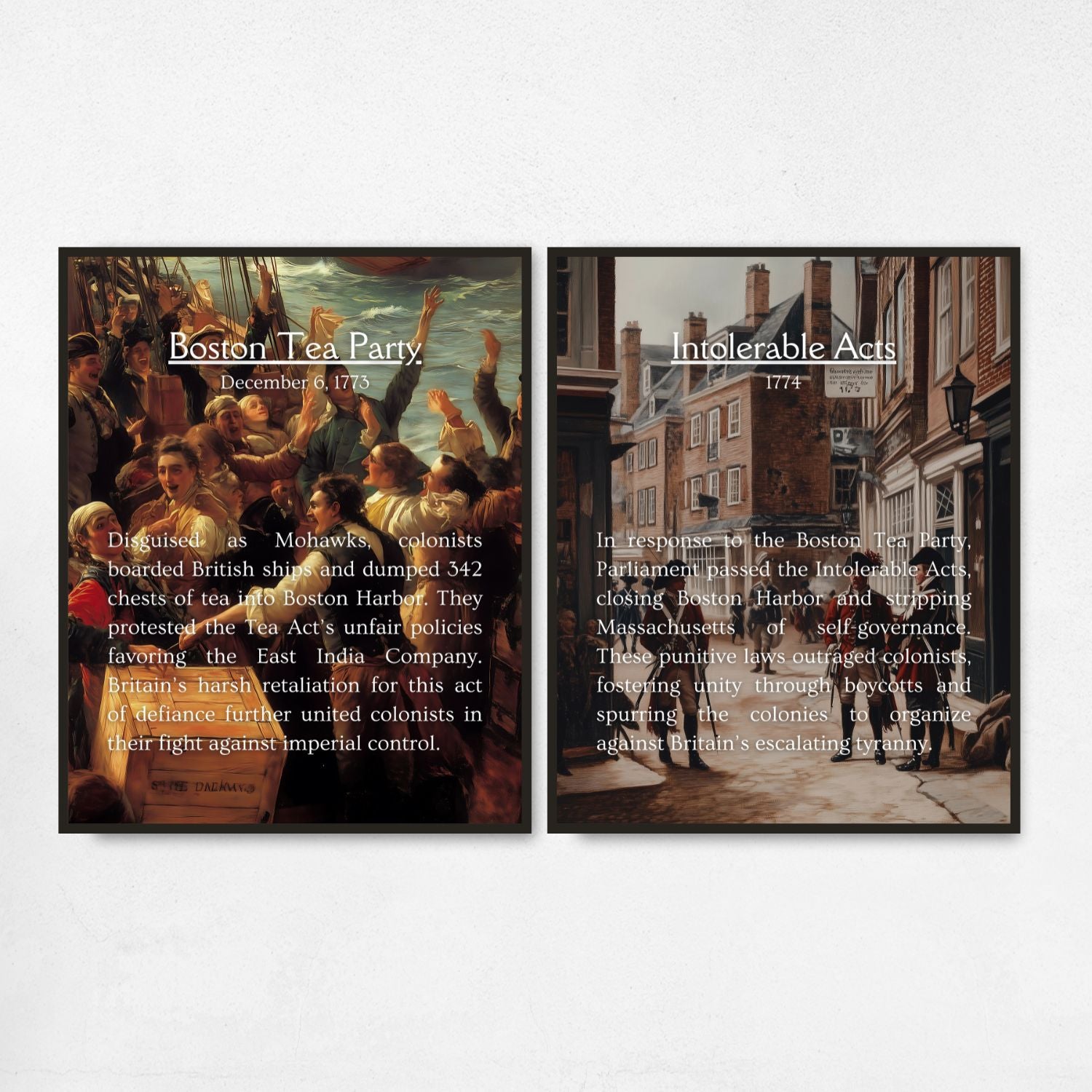 American Revolution Posters for History Classroom Decor