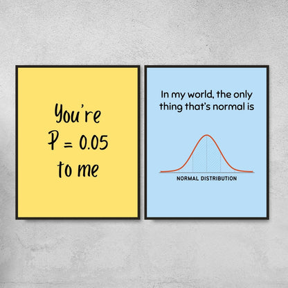 Funny Statistics Posters for Math Classroom Decor