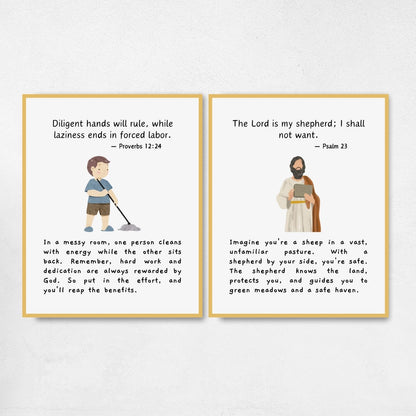 Bible Verse Posters for Classroom Decoration