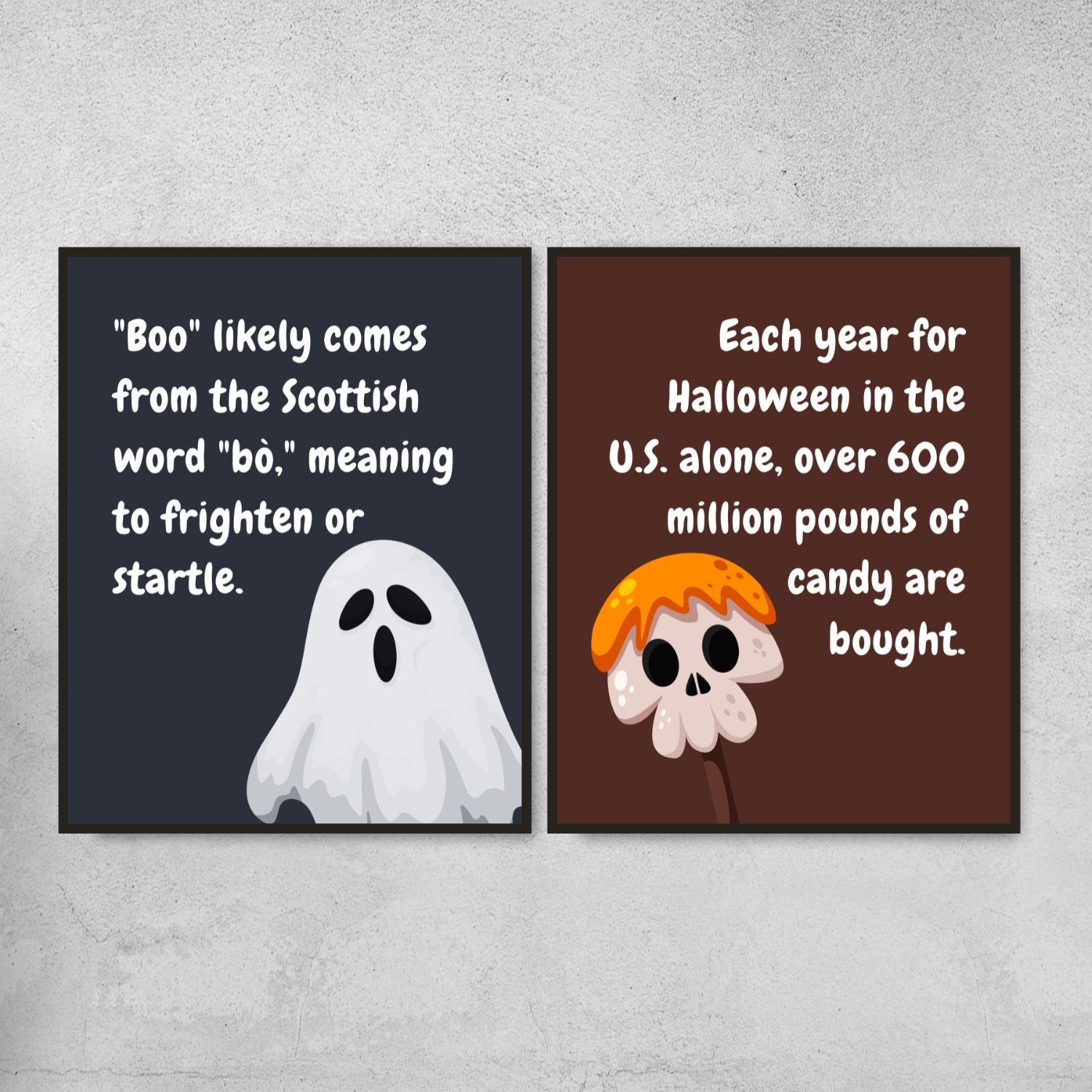 Halloween Fun Facts Posters for Classroom Decor