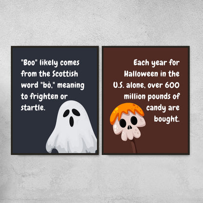 Halloween Fun Facts Posters for Classroom Decor