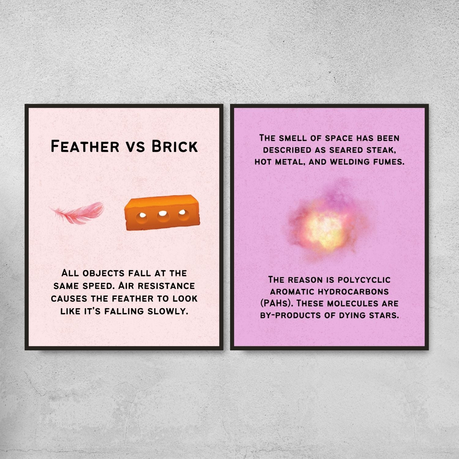 Fun Facts Posters for Physics Classroom Decor