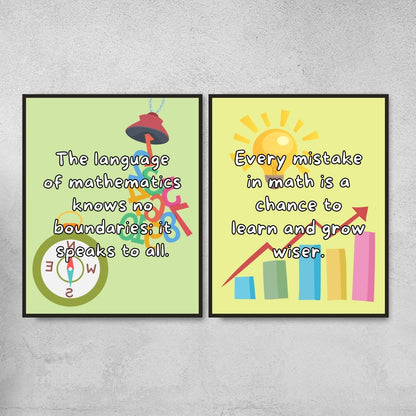 Quotes for Math classroom decor