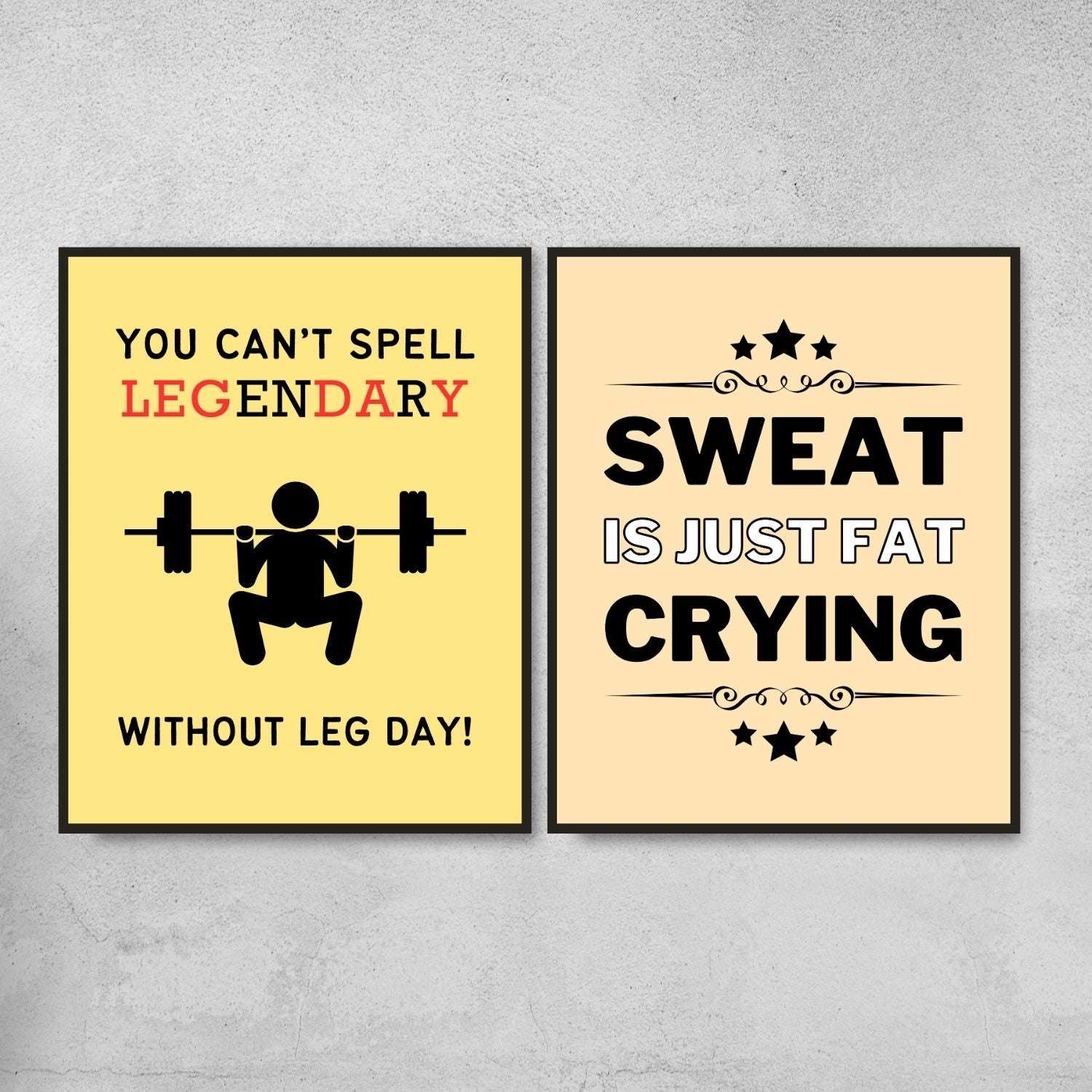 Funny Posters for PE Classroom Decor