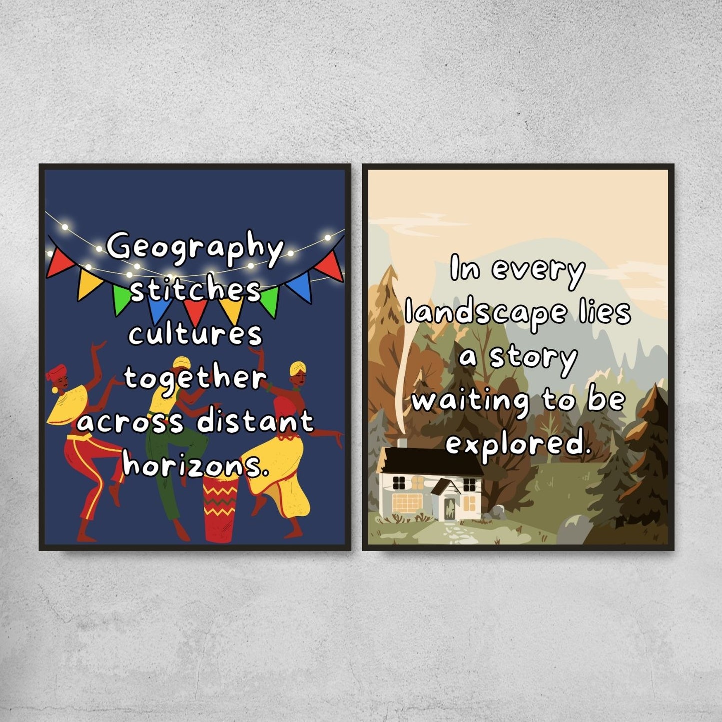 Quotes for Geography classroom decoration Vol.1