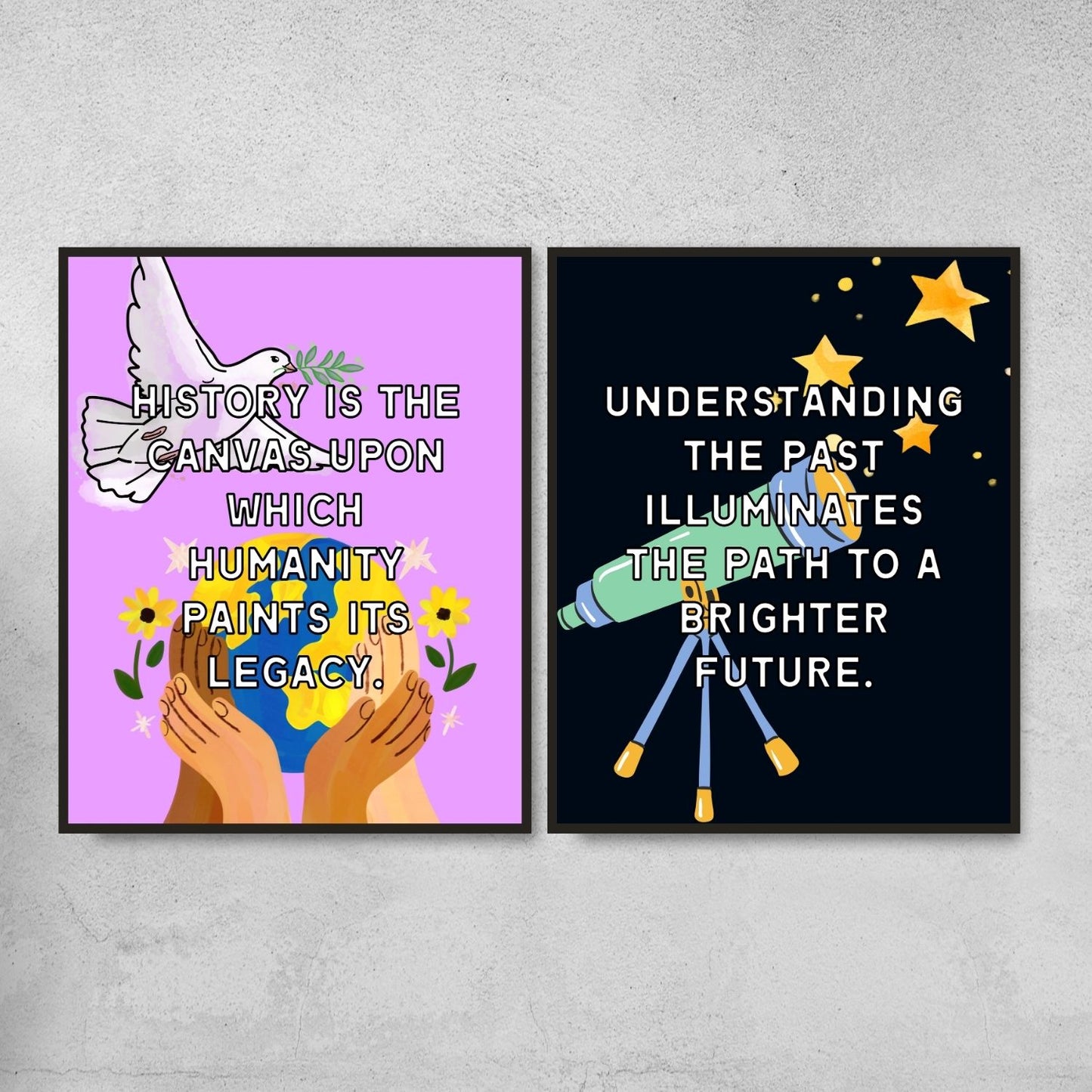 Quotes for History classroom decor