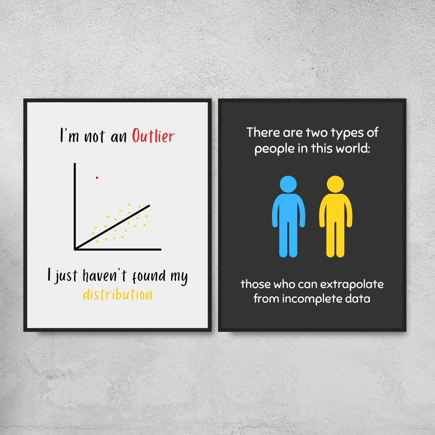 Funny Statistics Posters for Math Classroom Decor