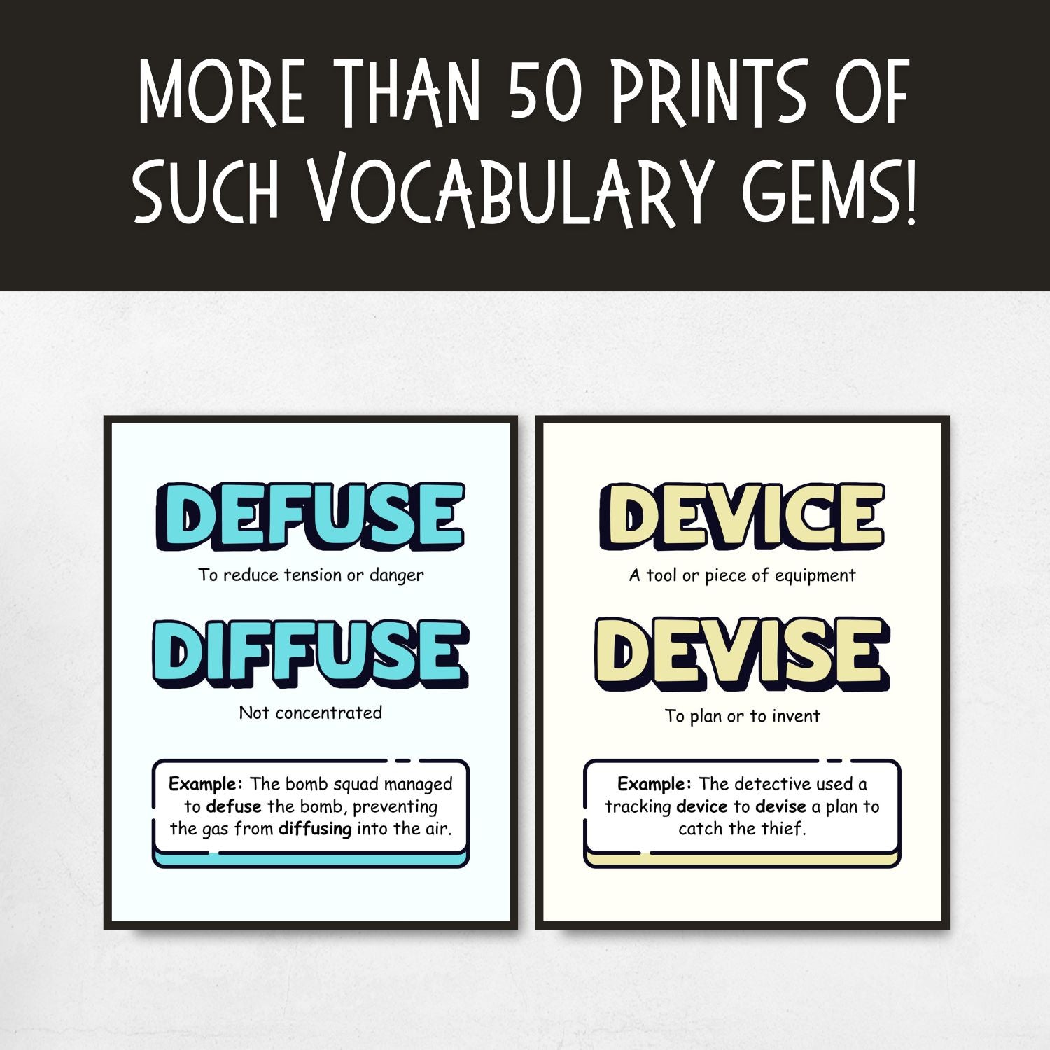 Commonly Confused Words Posters for Classroom Decor