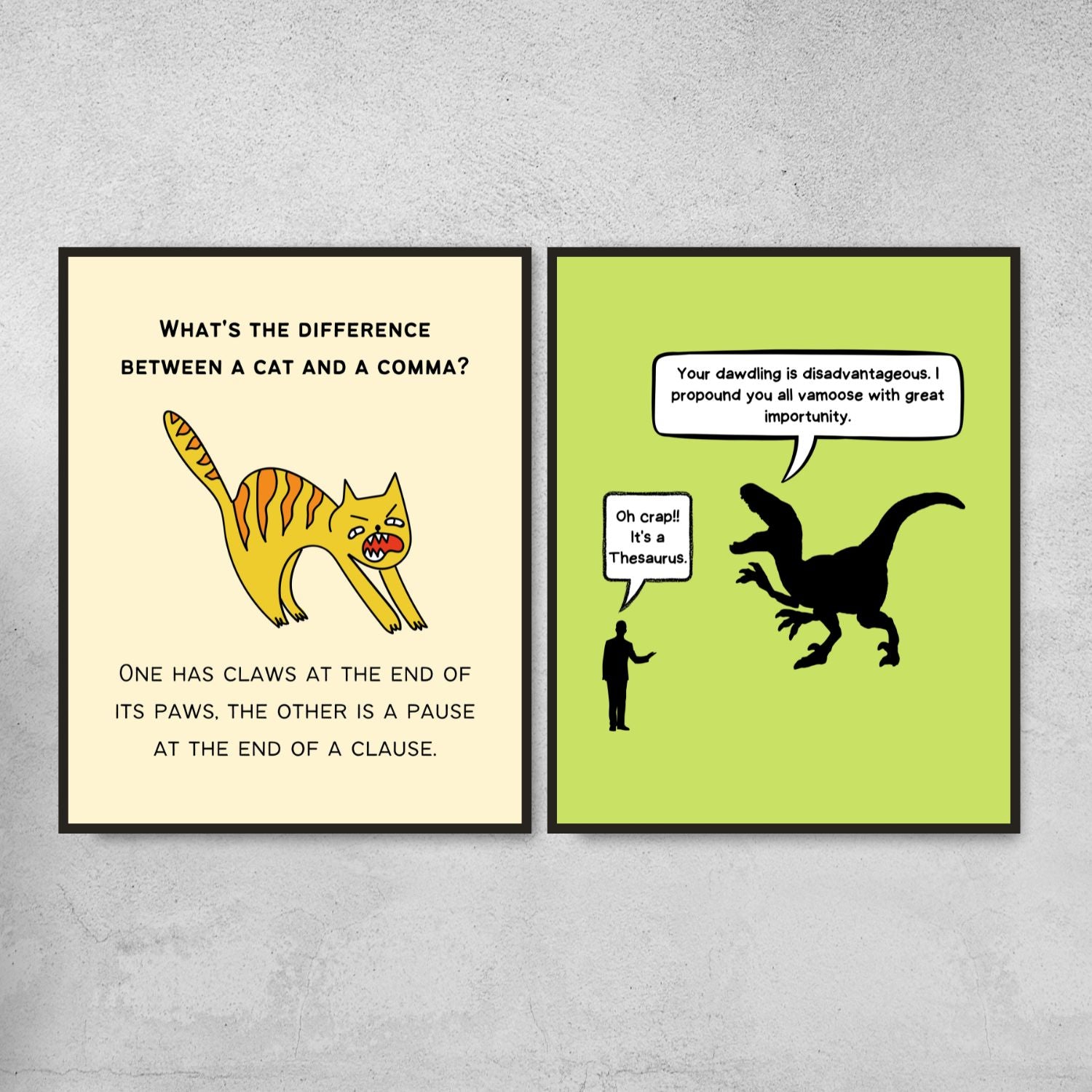 funny posters for english classroom decor