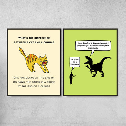 funny posters for english classroom decor