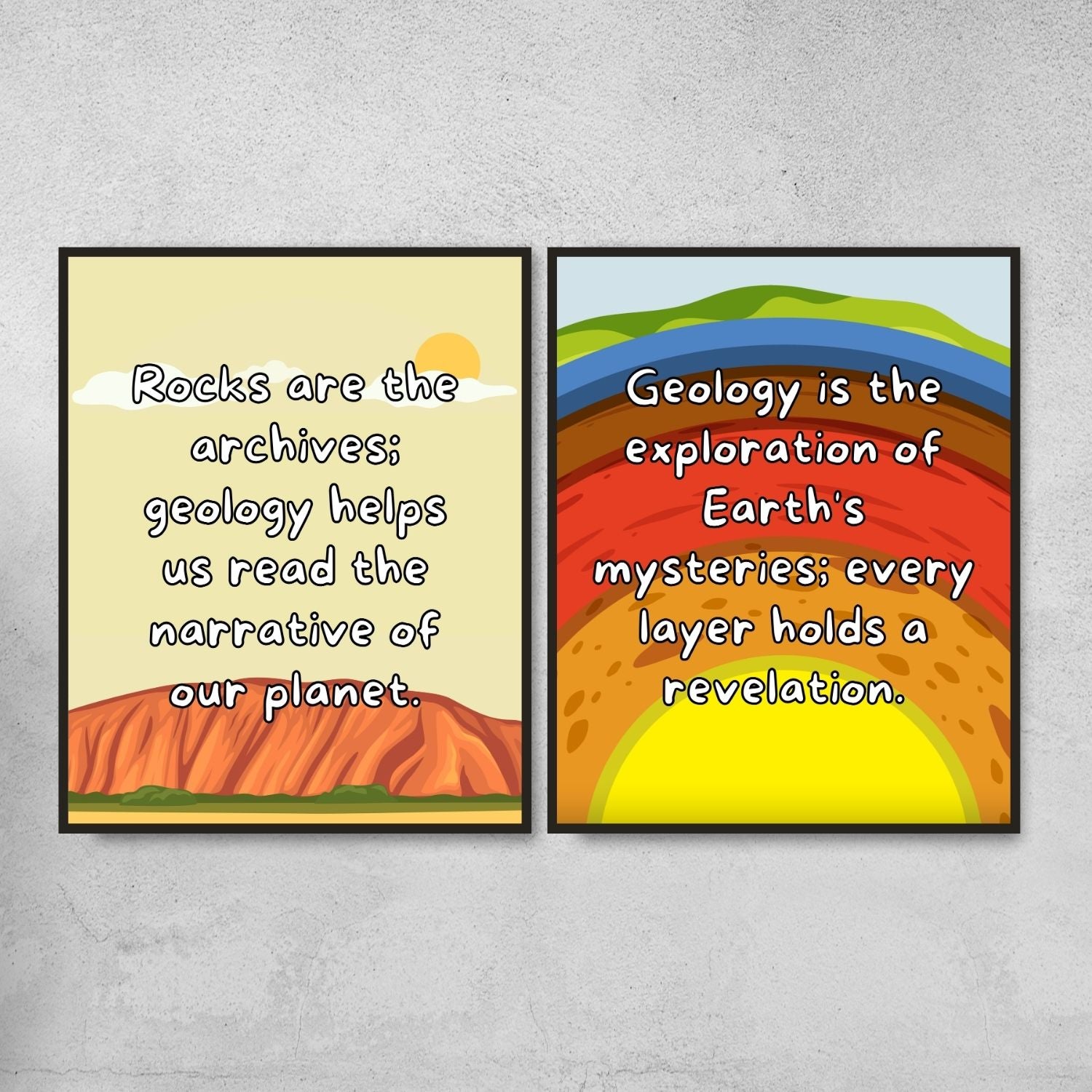 Quotes for Geology classroom decoration - Vol.1