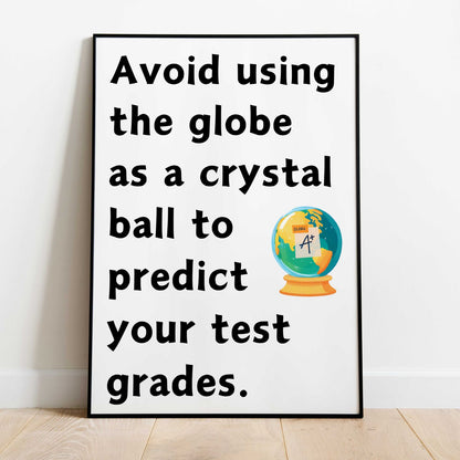 Funny classroom rules poster for geography classroom decoration