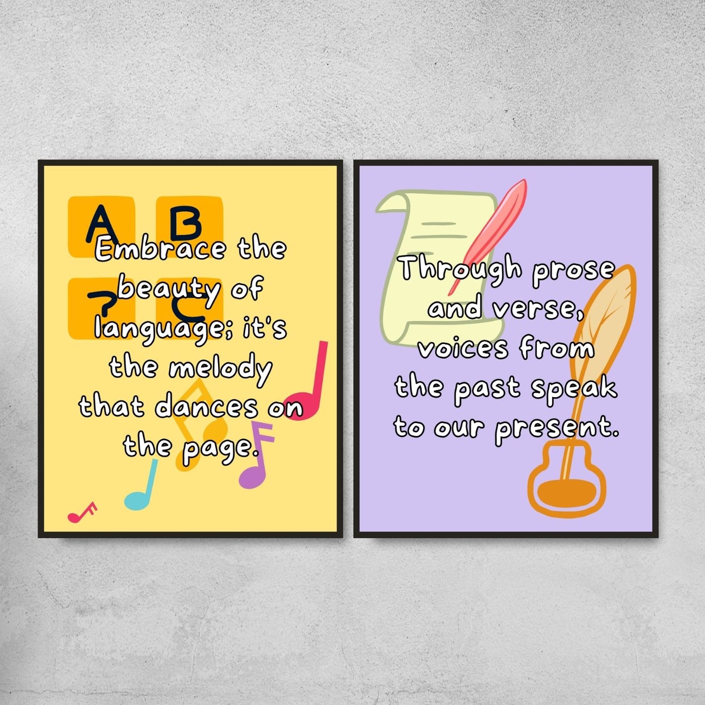 Quotes for English classroom decor