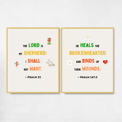 Bible Verse Posters for Classroom Decorations