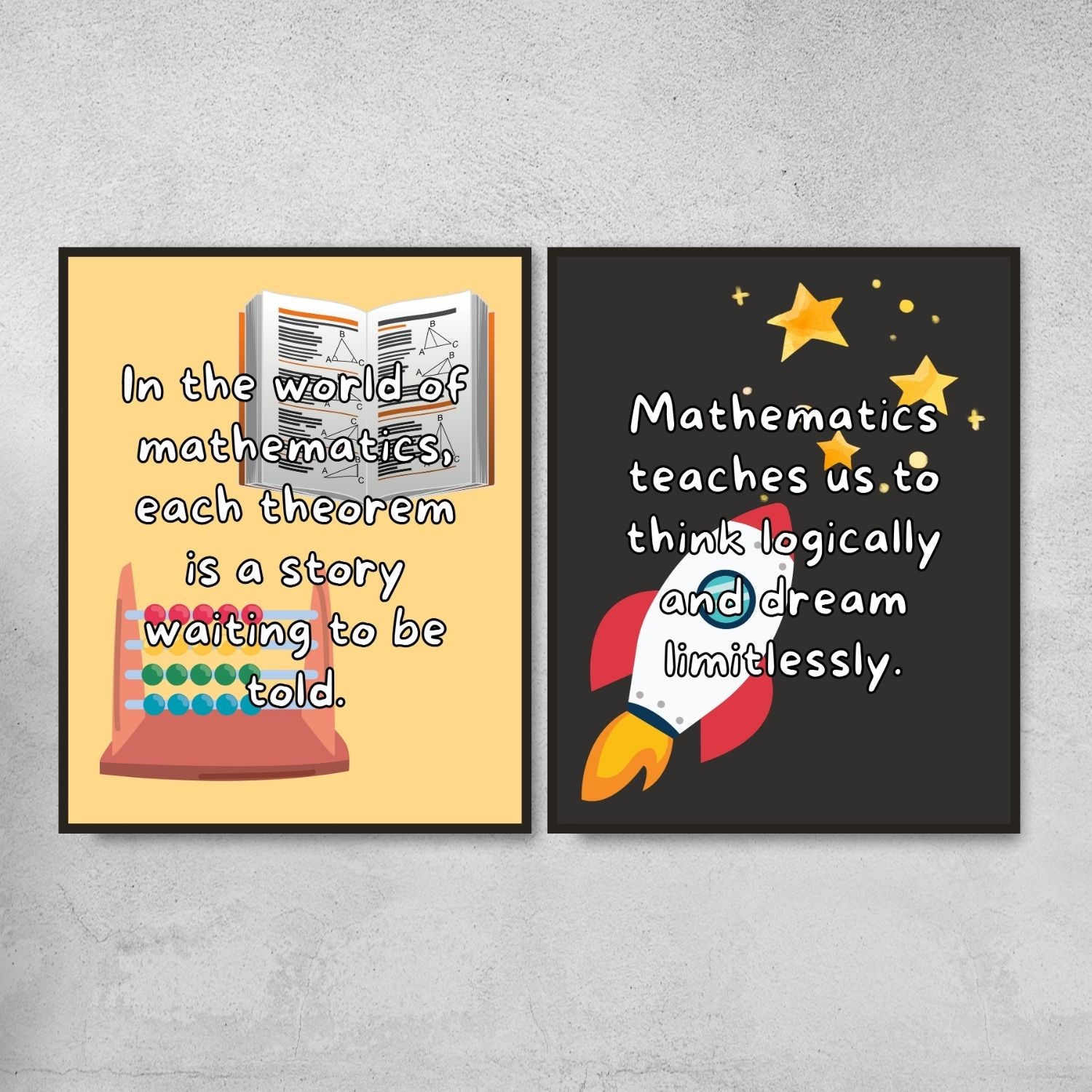 Quotes for Math classroom decor